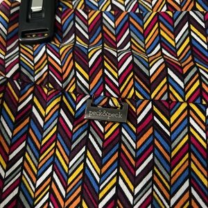 Peck & Peck Colorful Chevron Pattern Pants